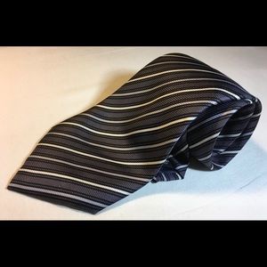 BIJOUX TERNER Genuine Silk Necktie Hand Made